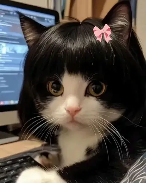 Ảnh avatar mèo ngáo tạo biểu cảm tạo tiếng cười