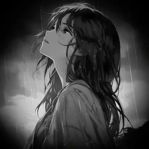 Cảm xúc bị kìm trong đôi mắt ướt của nữ anime