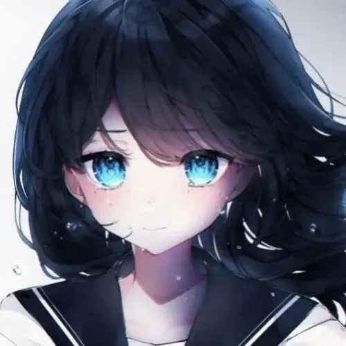 Ánh nhìn thuộc biểu cảm buồn của nữ anime khiến lòng trống