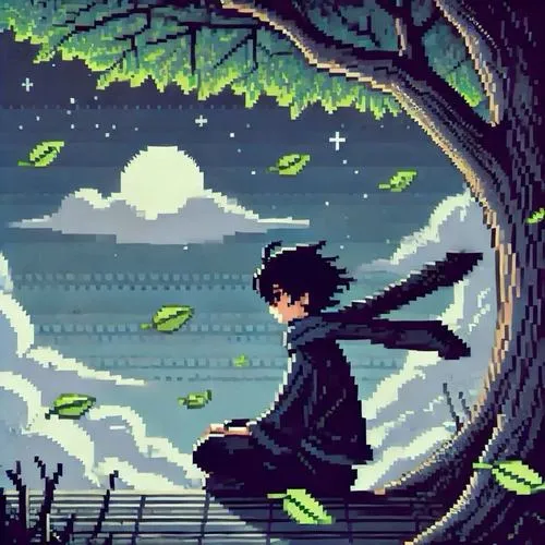 Ảnh đại diện buồn nam nhấn bố cục truyền tải cô đơn.