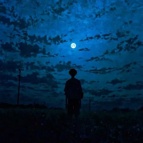 Biểu cảm nam kín trong không gian tĩnh sâu.