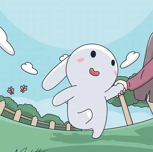 Ảnh profile Tiktok thỏ bảy màu biểu cảm mặn phong cách giải trí