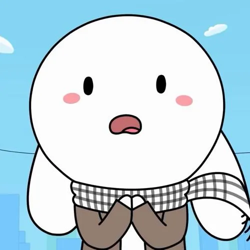 Ảnh trang cá nhân thỏ bảy màu phong cách minh họa chibi