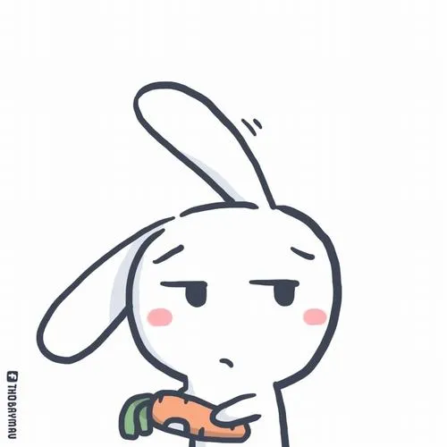 Hình profile thỏ bảy màu vui nhộn nét vẽ chibi dễ thương