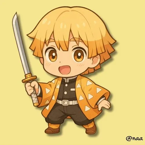 Loạt 95 Ảnh Avatar và Hình Nền Zenitsu Chibi dễ thương tạo điểm nhấn cực cuốn