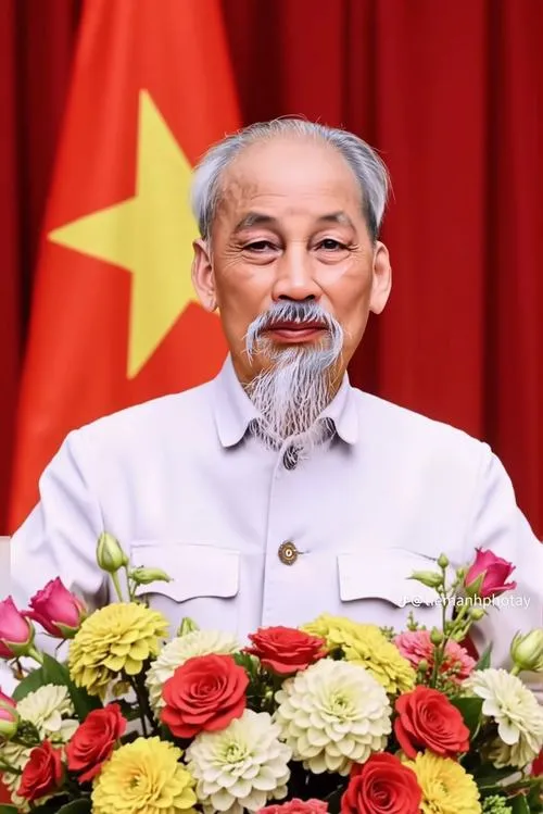 Chân dung Hồ Chí Minh tại Bảo tàng Hồ Chí Minh đầy trang nghiêm