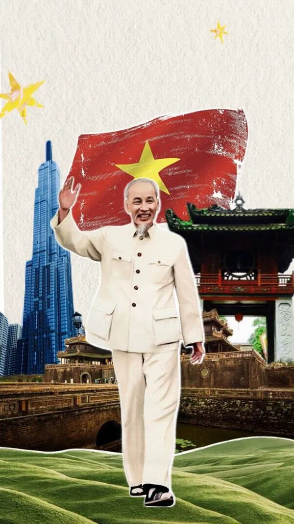 Ảnh phòng họp kết hợp huy hiệu Đảng và băng rôn khẩu hiệu