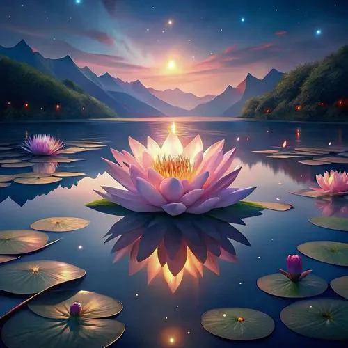 Chất ảnh trong trẻo hòa ao sen và bờ lau xanh