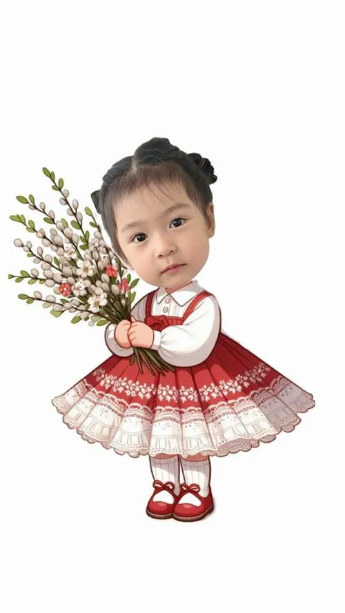 Minh họa ấm áp với ly cacao nhỏ, găng tay len và nền tuyết tối giản