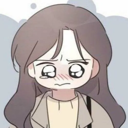 Cô gái tóc dài mắt sưng, lệ đọng ở mi, ngồi im nhìn xuống đầy tủi.