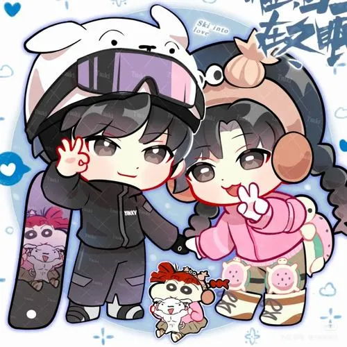 Ảnh chibi cặp đôi concept đi biển: gió, nắng, dép lê cũng thành kỷ niệm