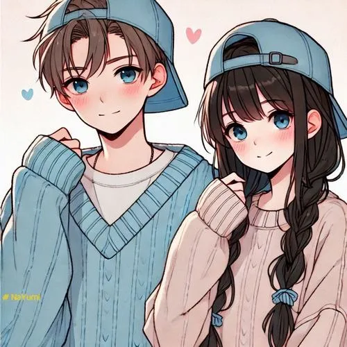 Ảnh chibi cặp đôi theo kiểu hài hước: dỗi nhẹ, dỗ ngọt, cười cả ngày