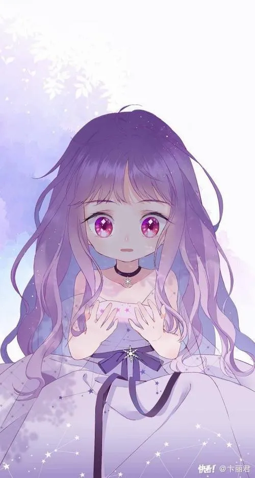 Tranh chibi tím pastel phong cách đơn giản, truyền tải cảm xúc nhẹ nhàng và tinh tế