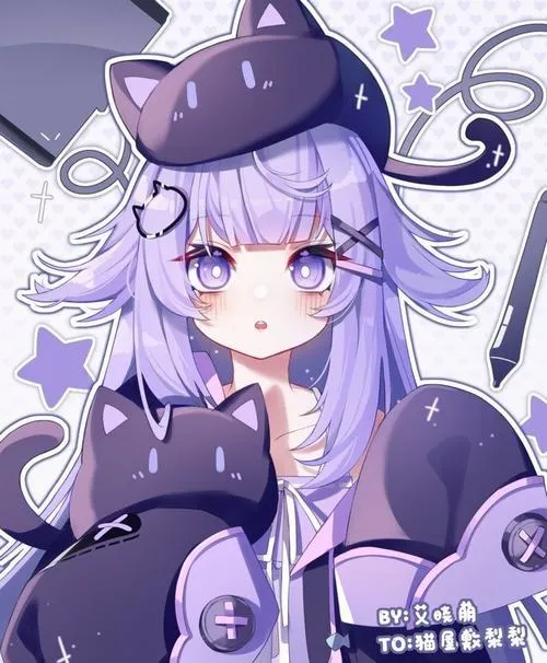 Ảnh anime pastel phối tím pastel với nền ảnh đầy mộng mơ