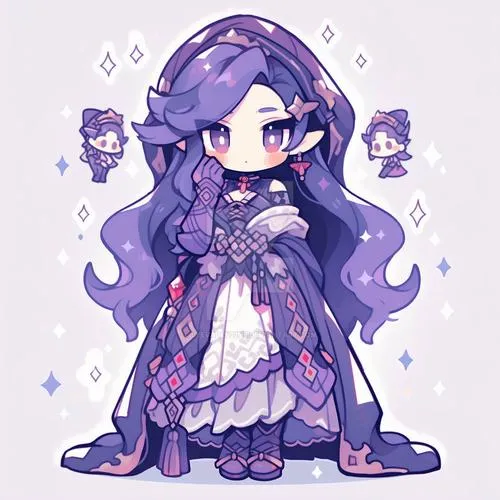 Hạt sao li ti rơi nhẹ trên nền loang như sương trông huyền ảo