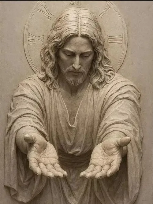 Cảm nhận Bàn thờ đặt thập giá bên hào quang tạo thiêng liêng