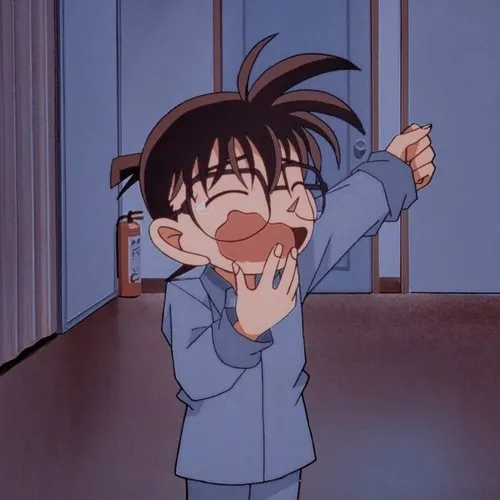 Ảnh troll Conan, lời thoại ngắn gọn cà khịa, cảm động kiểu “không thèm”.