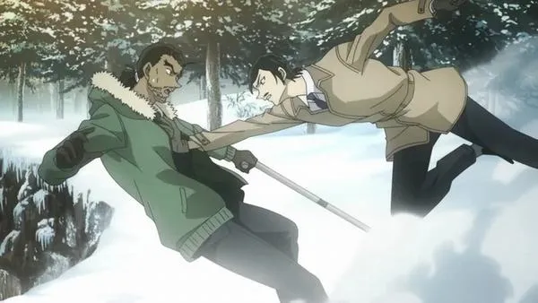 Kogoro và bạn bè nâng ly cười lớn, khoảnh khắc đời thường đối lập bối cảnh vụ án lạnh