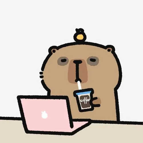 Hình profile ngầu Capybara chibi điềm tĩnh hiền êm