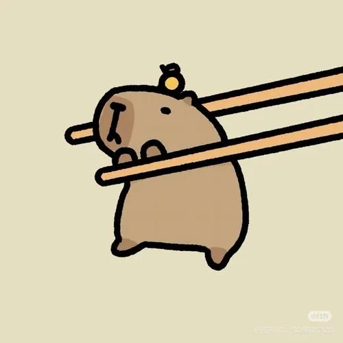Capybara chibi vibe thư giãn nền tối giản hiền nhẹ êm