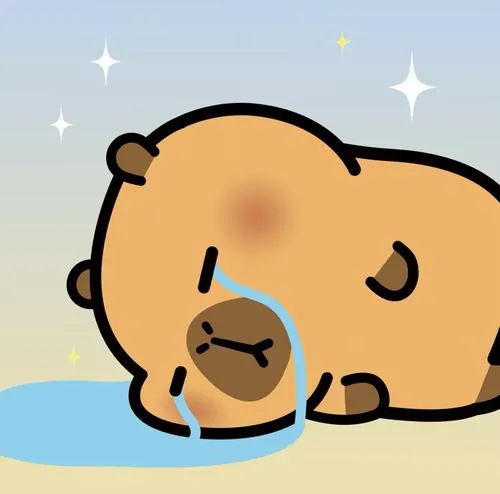 Capybara chibi vô hại thân thiện hiền dịu êm