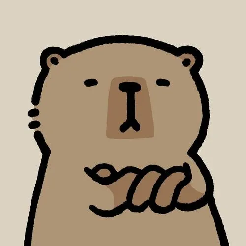 Hình profile Capybara chibi ngoại giao bình thản hiền dịu êm