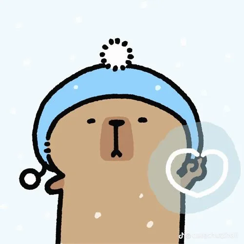 Capybara chibi an toàn không xung đột thư giãn hiền dịu