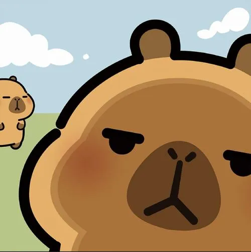 Phong cách minh họa Capybara chibi tròn má hiền