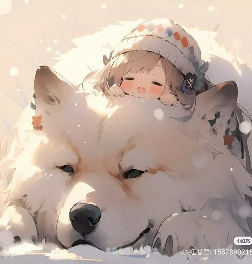 Ảnh đại diện chó xinh xắn với ánh sáng tạo chiều sâu