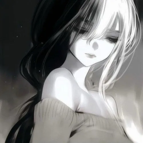 Phong cách monochrome anime trắng đen tạo chiều sâu nội tâm