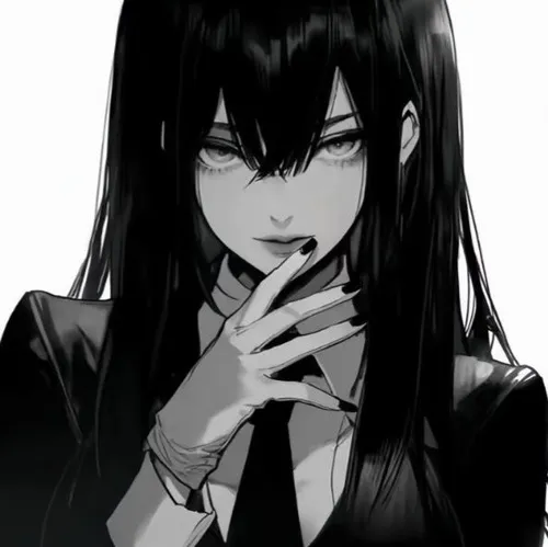 Hình đại diện anime đen trắng với ánh sáng làm nổi thần thái