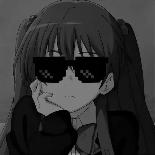 Avatar anime nữ đen trắng giúp profile nổi bật theo cách rất riêng