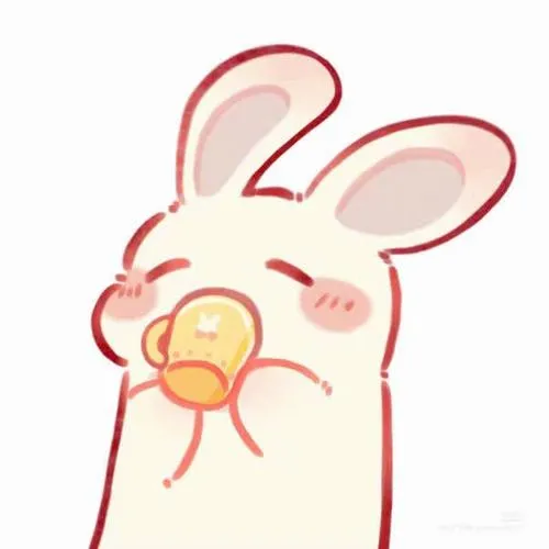 Avatar thỏ dễ thương với bảng màu dịu và nét vẽ mềm