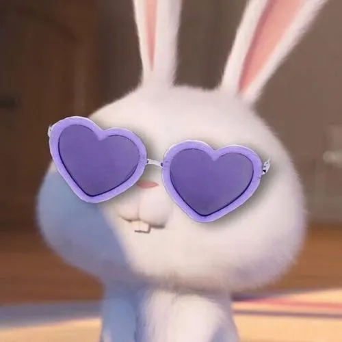 Hình đại diện thỏ cute tai thuộc con thỏ làm điểm nhận diện cao