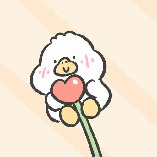 Ảnh avt Zalo mèo con má hồng tông pastel đuôi