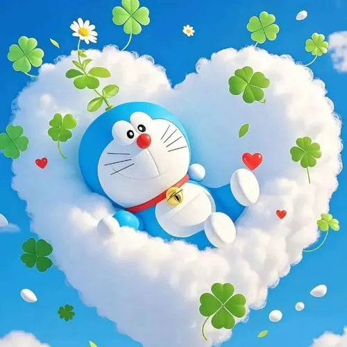 Ảnh profile Doremon đội mũ vàng, khác lạ vừa đủ để ai cũng nhớ