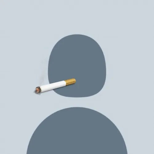 Hình đại diện nam trơn nền trắng đường nét biểu cảm trung tính