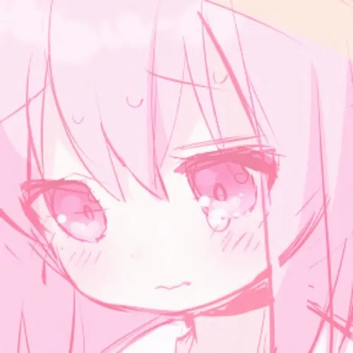 Những avatar anime màu hồng nữ cute nhìn là thấy vui