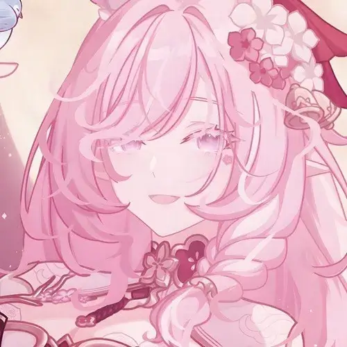 Ảnh profile Tiktok anime nữ soft anime style với tóc hồng