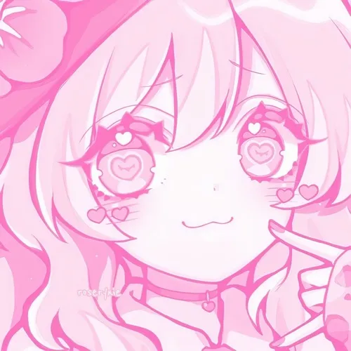Hình đại diện ngầu anime nữ pha nhẹ nhàng và màu hồng