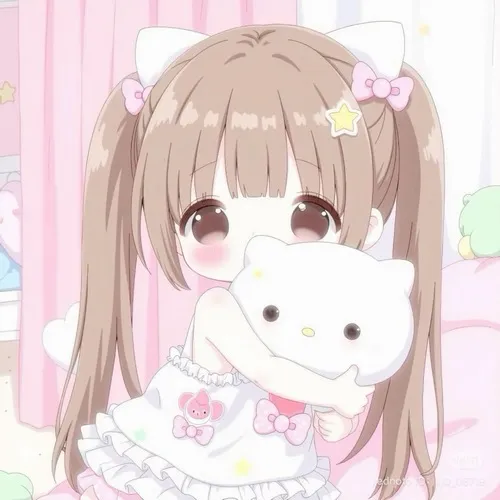 Ảnh hiển thị anime nữ con gái với phong cách pastel ngọt ngào