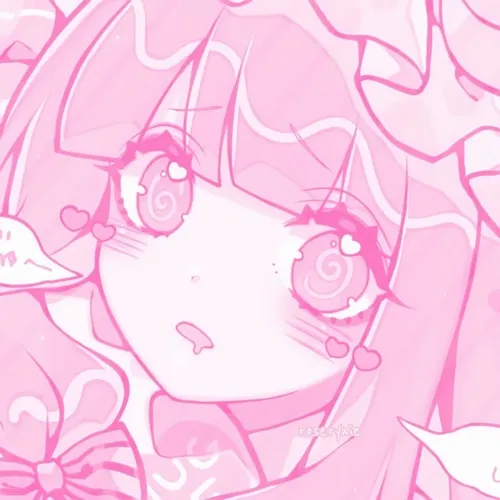 Hình đại diện cute anime cô gái với biểu cảm khuôn mặt mềm