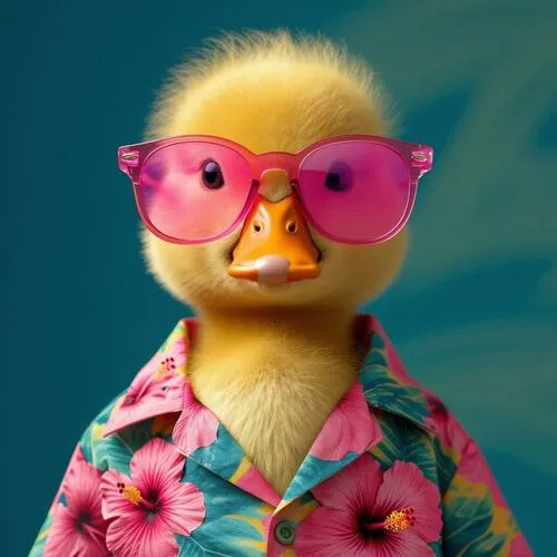 Vịt tròn mắt nét ngộ nghĩnh dễ nhận diện