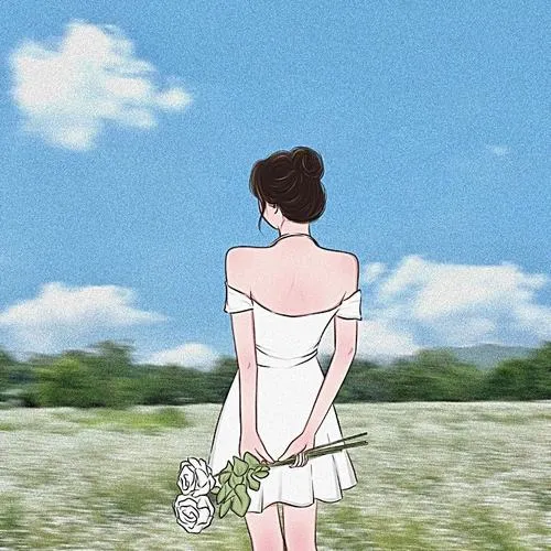 Ảnh trang cá nhân nữ style công sở blazer nền trơn nền gọn