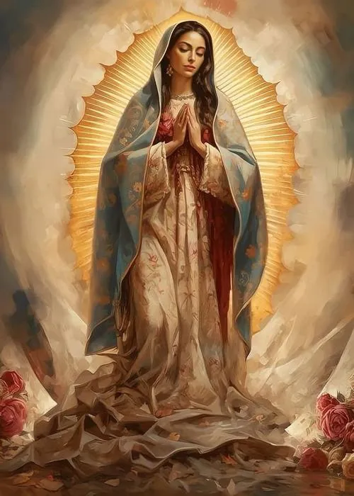 Chân dung Đức Mẹ với ánh nhìn dịu đầy an ủi