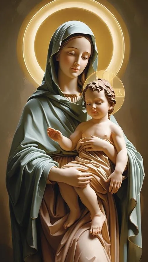 Áo choàng xanh trên mây trời gợi sắc xanh lam trầm