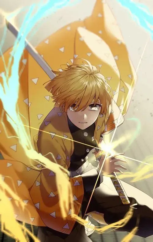 Top 110 Ảnh Hình Nền Zenitsu Agatsuma ngầu với gam màu vàng đẹp của Lôi chiêu