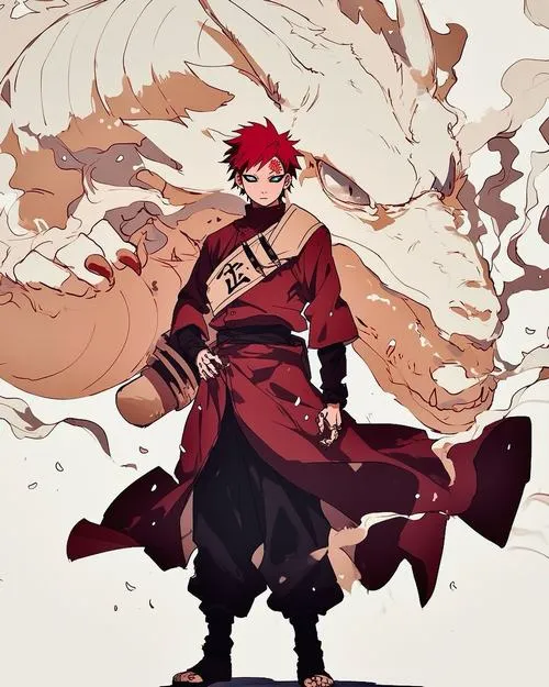 Bộ 43 Ảnh Gaara Kazekage Đệ Ngũ áo choàng gọn gàng đầy khí chất thủ lĩnh Làng Cát