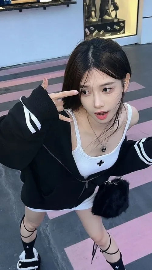 Tranh thiếu nữ đẹp theo vibe châu Á nhẹ