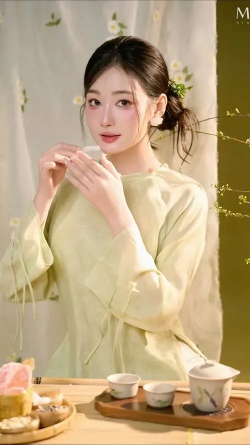 Phong cách gái xinh sinh năm 2008 nhẹ nhàng tự nhiên